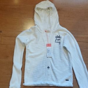 Roxy Aloha Hooded textured Cardigan Sweater